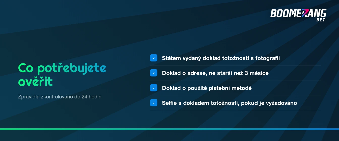 Připravte si doklady pro ověření